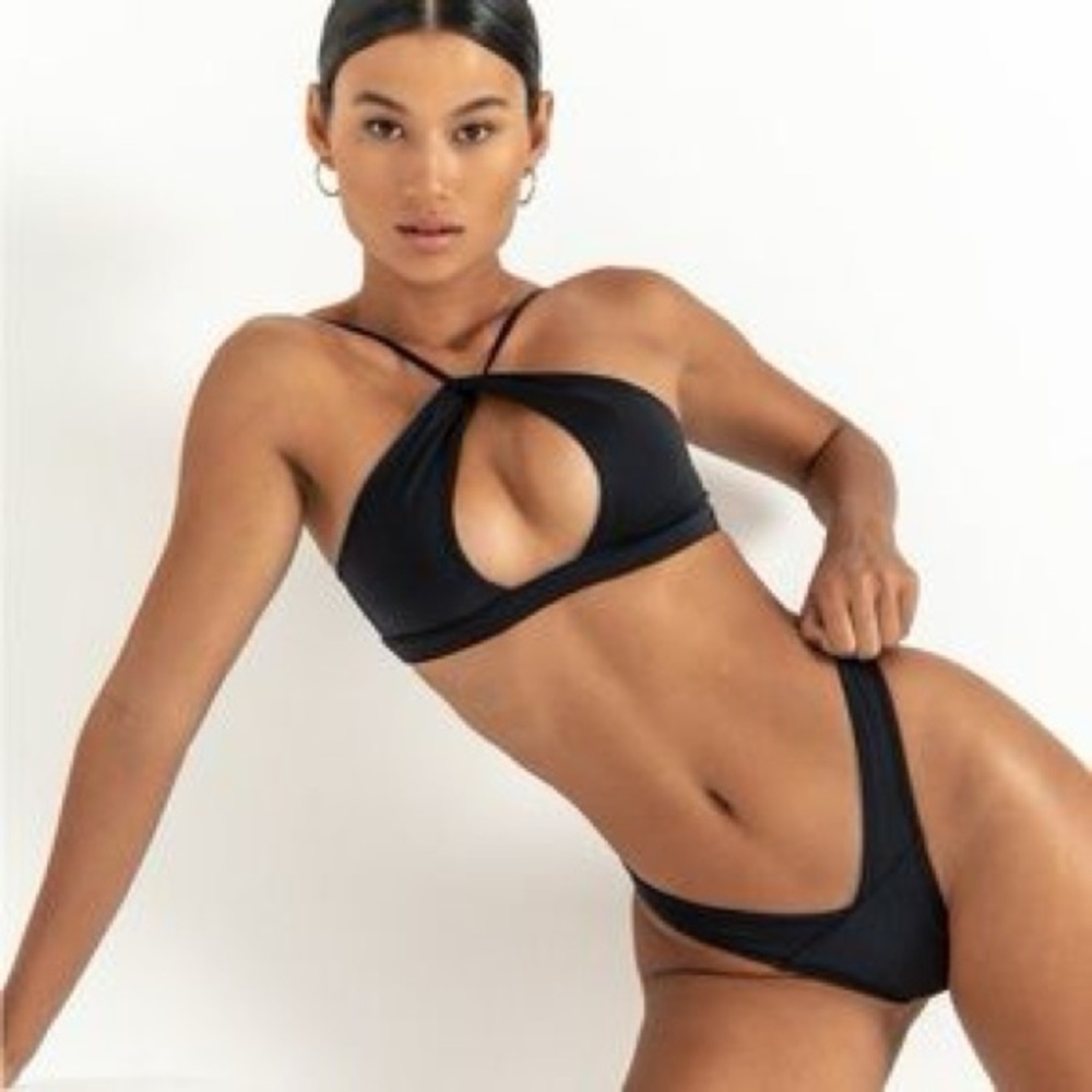 Sommer Swim - anais bikini set in emerald green (top:L bottom:M)